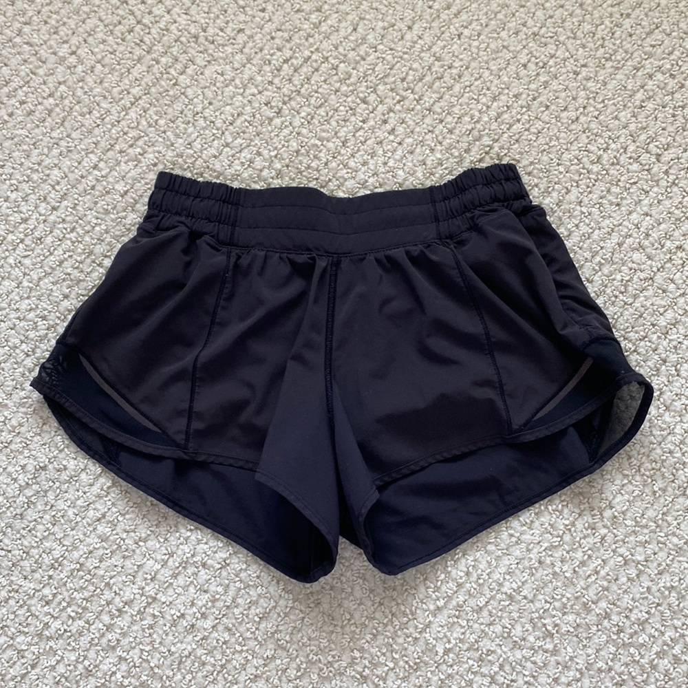 Lululemon Black Hotty Hot Shorts